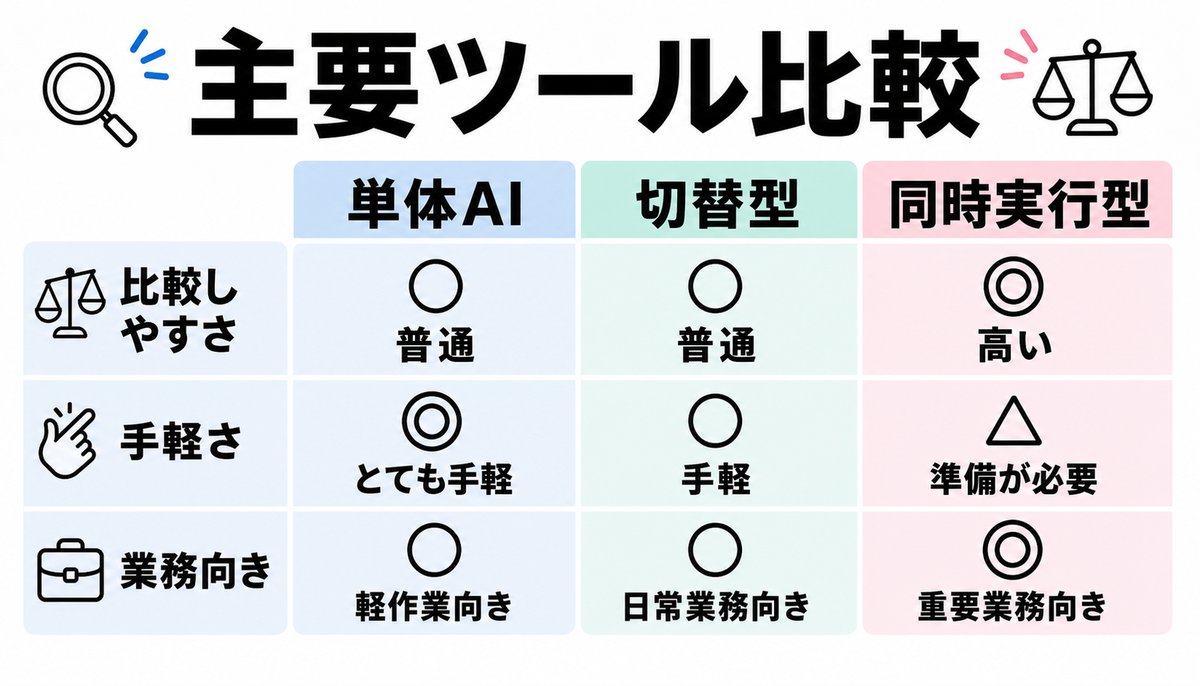 主要ツール比較