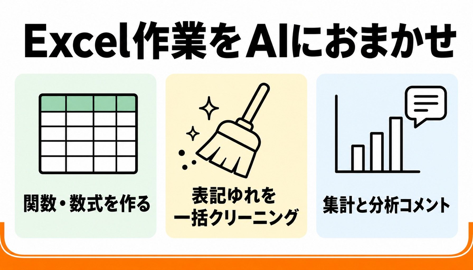 Excel作業をAIにおまかせする3つの方法